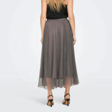 ONLY Mesh Midi Skirt in Rose Antler