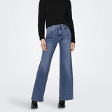 ONLY ONLMADISON High Waist Wide Leg Fit Jeans In Medium 30" Length