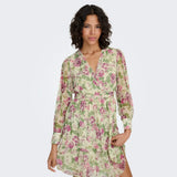ONLPENINNA Peplum Dress In Sparkling Grape