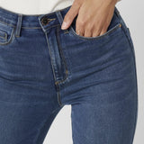 ONLY Onlroyal High Waisted Skinny Fit Jeans Leg 32 in Dark Blue Denim