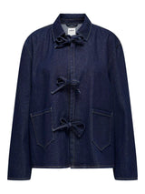 ONLY ONLTHILLE Denim jacket In Dark Blue Denim