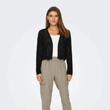 ONLY Cropped Knit Cardigan in Black