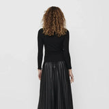 ONLY High Neck Long Sleeved Top in Black