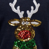 ONLY KOGXMAS Knitted pullover Reindeer In Night Sky
