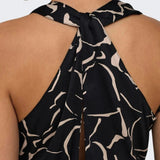 ONLY Maxi Dress with V-Neck in Black