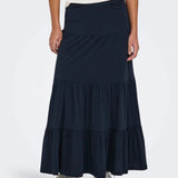ONLY Maxi Skirt with Frills in Night Sky