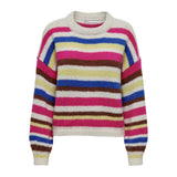 ONLY O-Neck Knitted Pullover in Grey/Birch