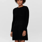 ONLY Onlalma Long Sleeve Knit Dress in Black