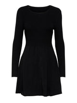 ONLY Onlalma Long Sleeve Knit Dress in Black