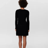 ONLY Onlalma Long Sleeve Knit Dress in Black