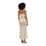 ONLY ONLAYA Lace Long Skirt In Birch