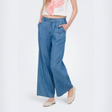 ONLY ONLBEA Wide Trousers In Medium Blue