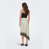 ONLY ONLBELLA Slanted Satin Lace Skirt In Clouse Dancer
