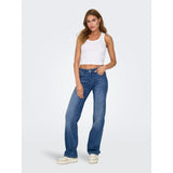ONLY ONLBLUSH Mid Straight Denim In Medium Blue