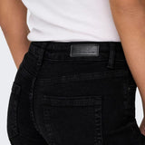 ONLY ONLBLUSH Mid Waist Straight Fit Jeans 30'' Length In Black