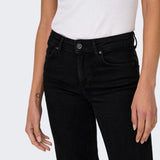 ONLY ONLBLUSH Mid Waist Straight Fit Jeans 30'' Length In Black