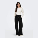 ONLY ONLBRUXELLES Straight Fit Trousers In Black