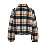 ONLY ONLCALISTA Check Teddy Jacket In Birch