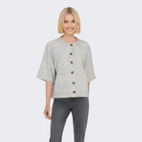 ONLY ONLCAMILLA Cardigan In Light Grey