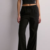 ONLY ONLCARO Linin Pull-Up Pant In Black