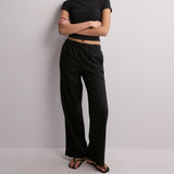 ONLY ONLCARO Linin Pull-Up Pant In Black