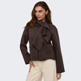 ONLY ONLCARRIE Onlcarrie Scarf Jacket In Hot Fudge