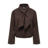 ONLY ONLCARRIE Onlcarrie Scarf Jacket In Hot Fudge