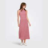ONLY ONLCELLE Smoke Midi Dress In Barbados Cherry