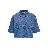 ONLY ONLCLEO Denim Shirt In Medium Blue