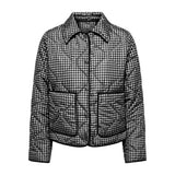 ONLY ONLDOT Quilt Jacket In Black Check