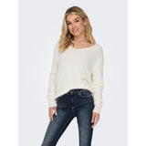 ONLY ONLELLA PIUMO V-neck Knit In Cloud