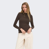 ONLY ONLEMMA High Neck Top In Bracken