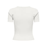 ONLY ONLFEMKE Bow Top In Cloud Dancer