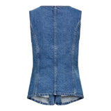 ONLY ONLGIULINA Tailored Waistcoat In Blue Denim