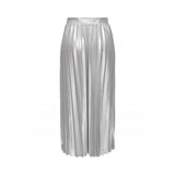 ONLY Onlhailey Pleated Skirt in Silver Metallic