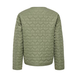 ONLY ONLHEART Quilted Jacket In Oil Green