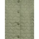 ONLY ONLHEART Quilted Jacket In Oil Green