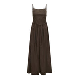 ONLY ONLIKARAStrap Waist Long Dress In Shopping Bag
