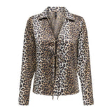 ONLY ONLJANE LIFE LS Tie Shirt In Timber Wolf
