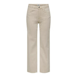 ONLY ONLJUICY High waist Wide Leg 32" Length In Ecru