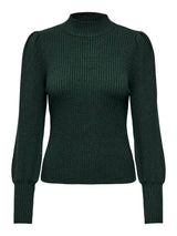 ONLY Onlkatia Long Sleeve Highneck Knitted Pullover in Green