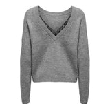 ONLY ONLMANIFESTA Knitted Pullover In Light Grey