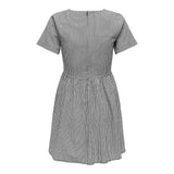ONLY ONLMARINNA Selene V Waist Dress In Black Checks