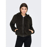 ONLY ONLNEWANNA Teddy Jacket Jacket In Chocolate