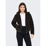 ONLY ONLNEWANNA Teddy Jacket Jacket In Chocolate