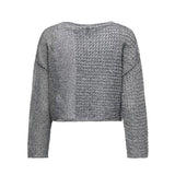ONLY ONLNORA Knitted pullover In Silver