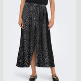 ONLY ONLNOVA Vis Button Skirt In Black