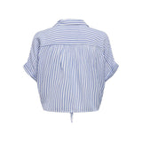 ONLY ONLPAULA Shirt In White/Cloud Dancer Stripe