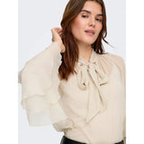 ONLY ONLPENINNA Blouse In Oxford Tan