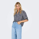 ONLY ONLRAYA 3/4 Shirt In Night Sky Adena Graphic